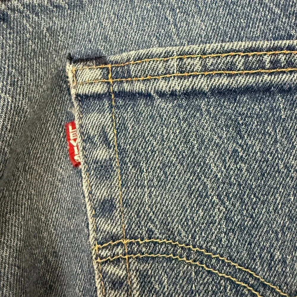 Levis Mens Premium 501 93’ Jeans Straight Cotton Capital E Button Fly Size 30x32